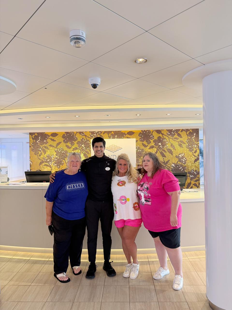 Bassam Mallick — Sharing smiles with happy cruise guests