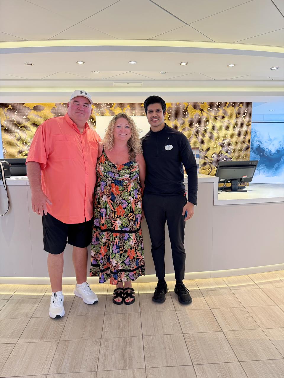 Bassam Mallick — Welcoming a guest couple aboard ship