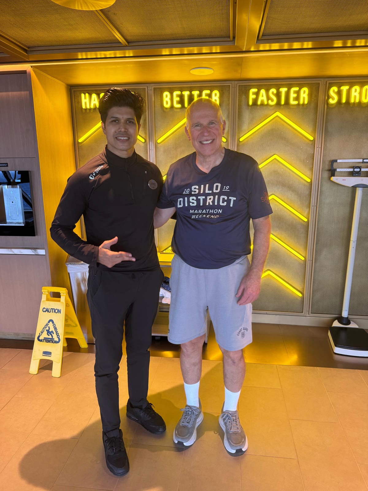 Bassam Mallick — Encouraging a guest to train harder