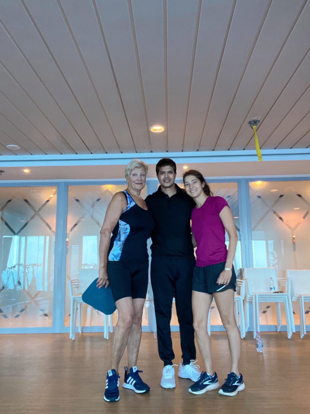 Bassam Mallick — With two fitness guests